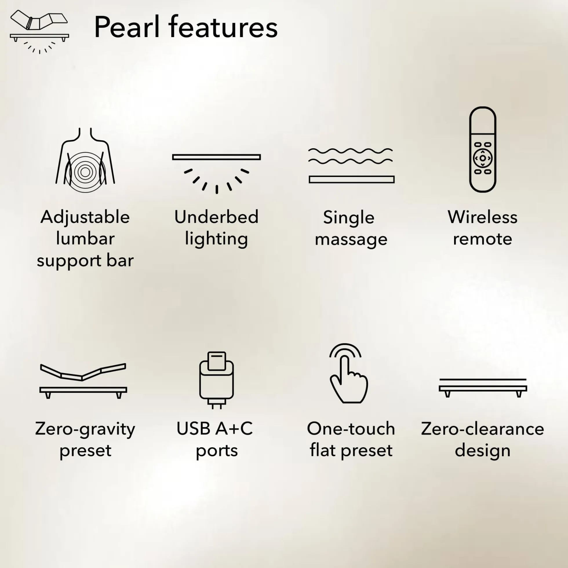 baselogic™ Pearl Adjustable Bed Base