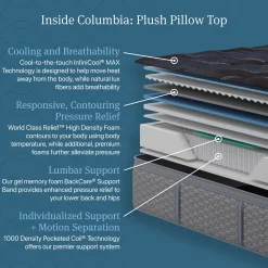 Beautyrest World Class Dreamwell Columbia Plush Pillow Top Mattress