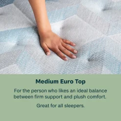 BeautySleep Dream Weaver Medium Euro Top Mattress