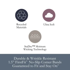 DreamFit DreamComfort™ StaDry™ Sheet Set