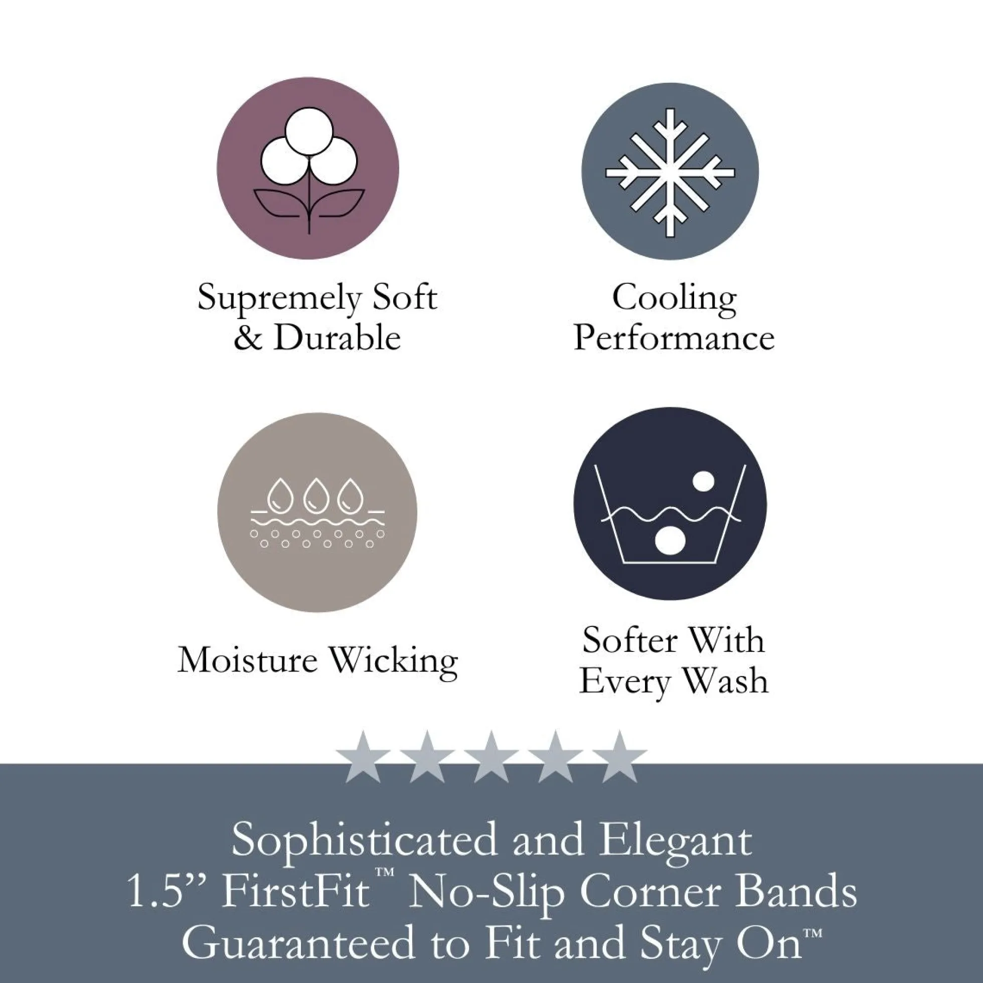DreamFit DreamCool™ Egyptian Cotton Sheet Set
