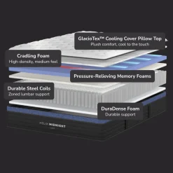 Helix Midnight Luxe Medium Hybrid Mattress