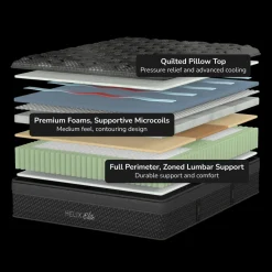 Helix Sunset Elite Plush Hybrid Mattress