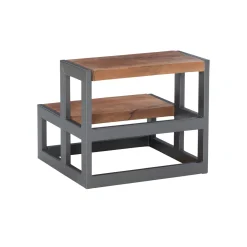 Powell Blythe Bed Steps in Gunmetal
