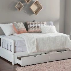 Powell Hope Daybed with Drawers in White
