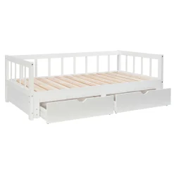 Powell Hope Daybed with Drawers in White