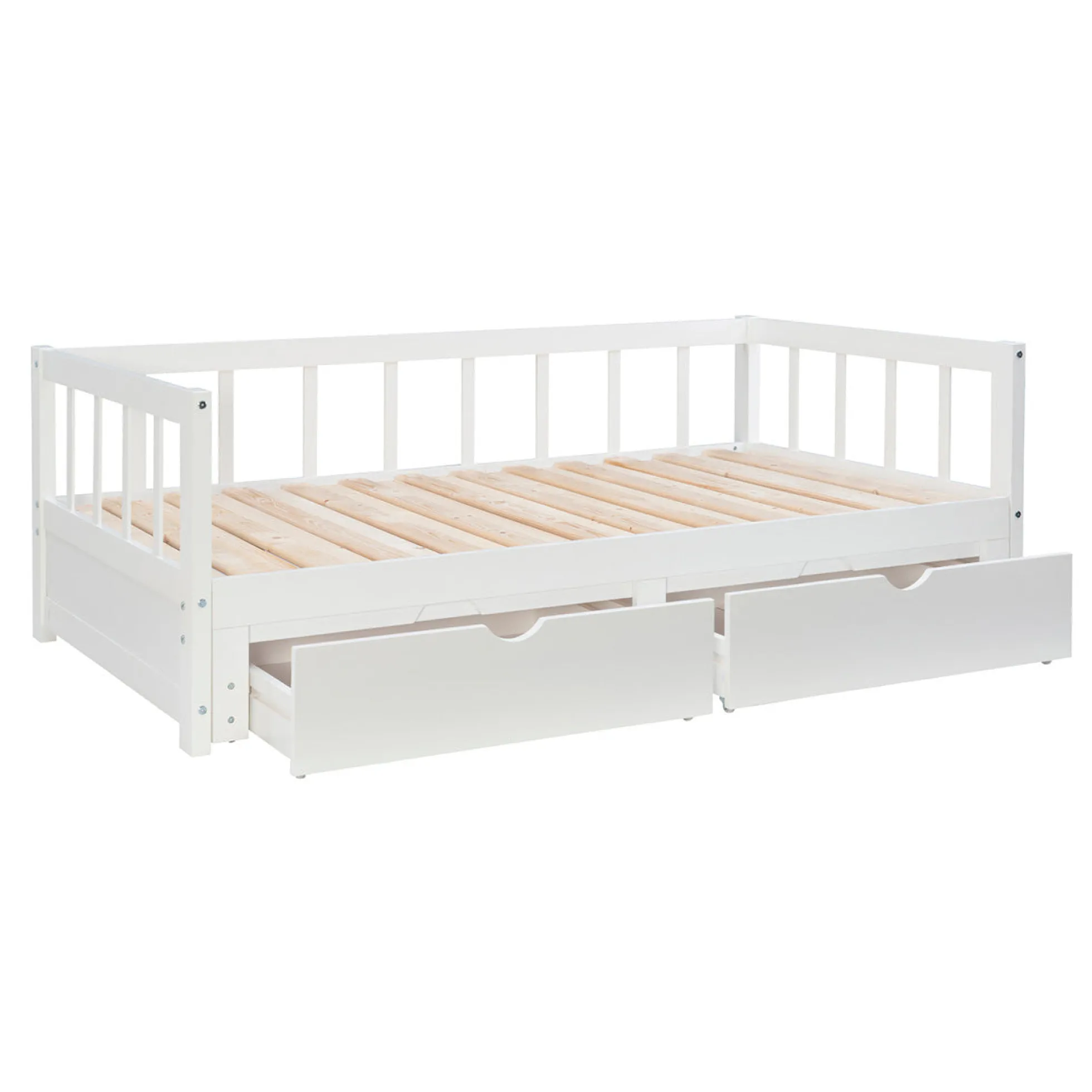 Powell Hope Daybed with Drawers in White