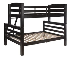 Powell Levi Twin over Full Bunk Bed in Black