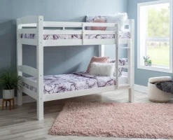 Powell Levi Twin over Twin Bunk Bed in White