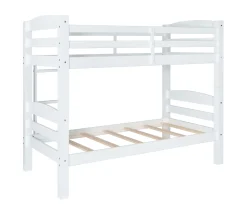 Powell Levi Twin over Twin Bunk Bed in White