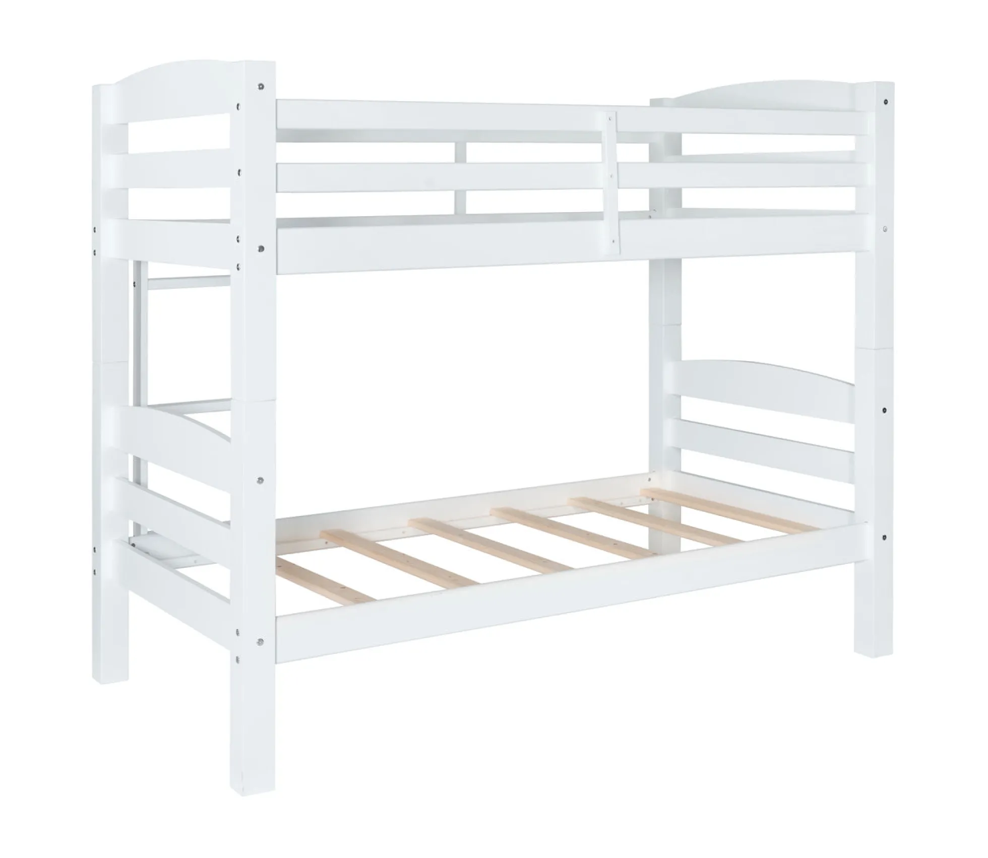 Powell Levi Twin over Twin Bunk Bed in White