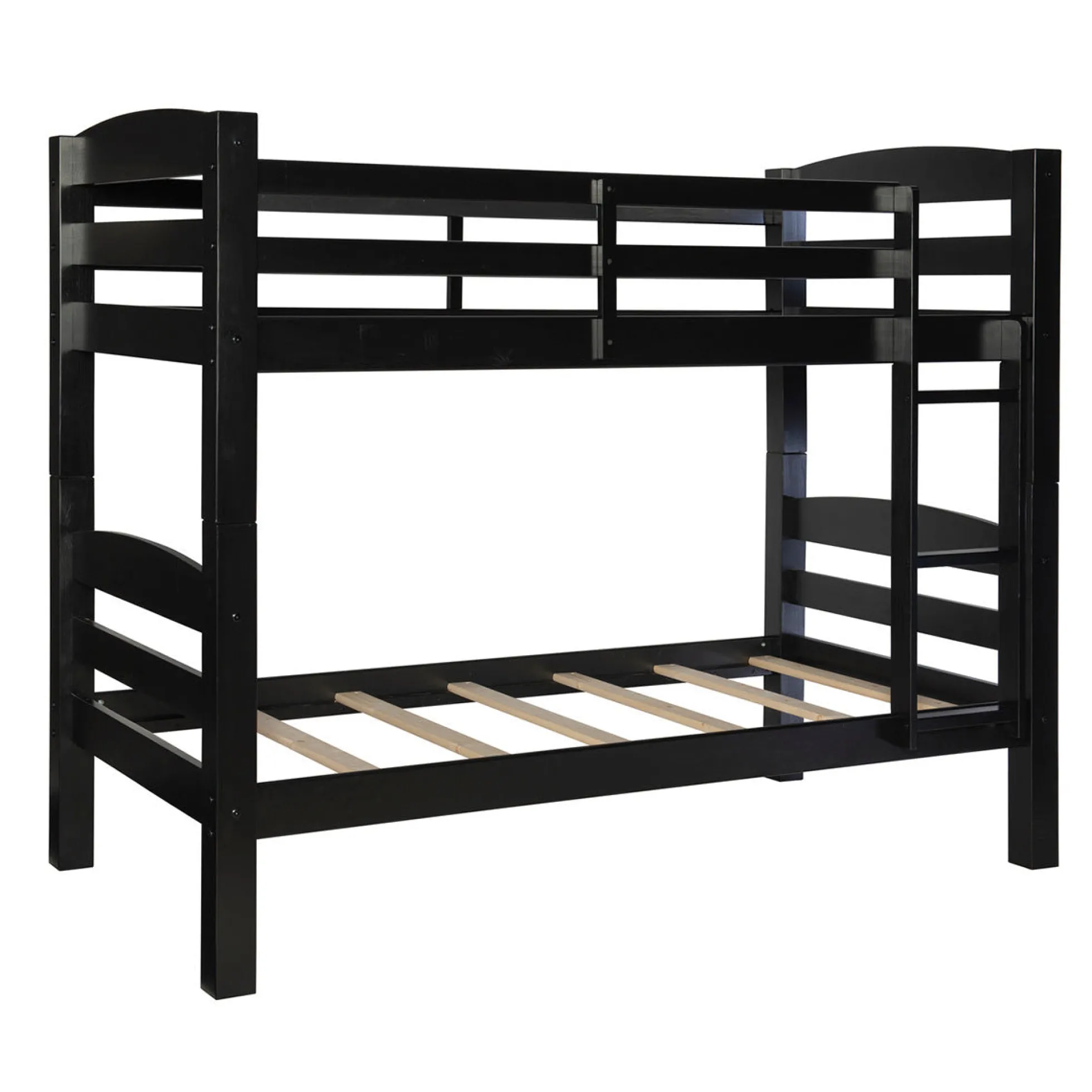 Powell Levi Twin over Twin Bunk Bed in Black
