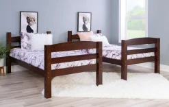 Powell Levi Twin over Twin Bunk Bed in Espresso
