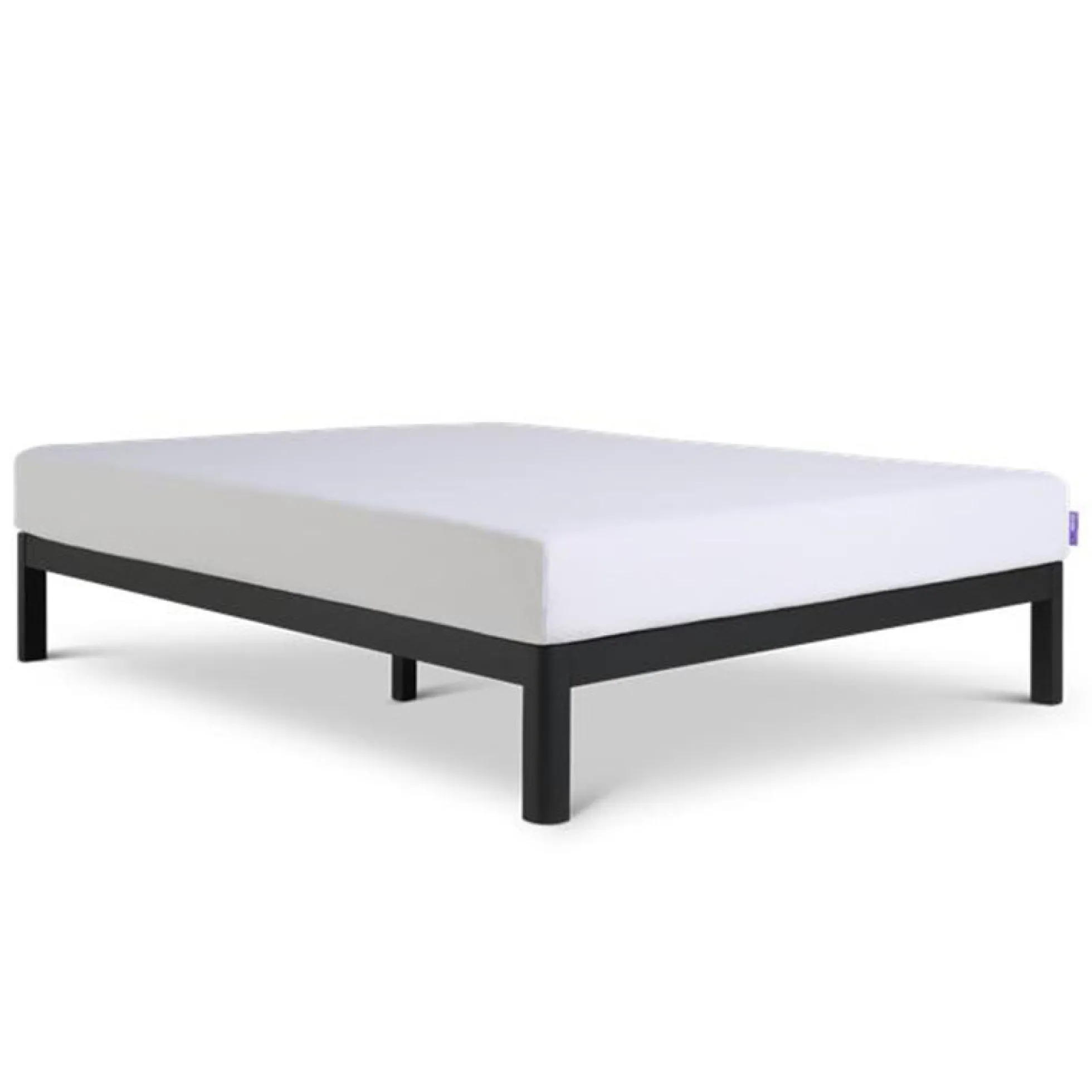 Purple Metal Platform Bed Frame