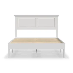 Rize Home Cottage Wood Platform Bed in White