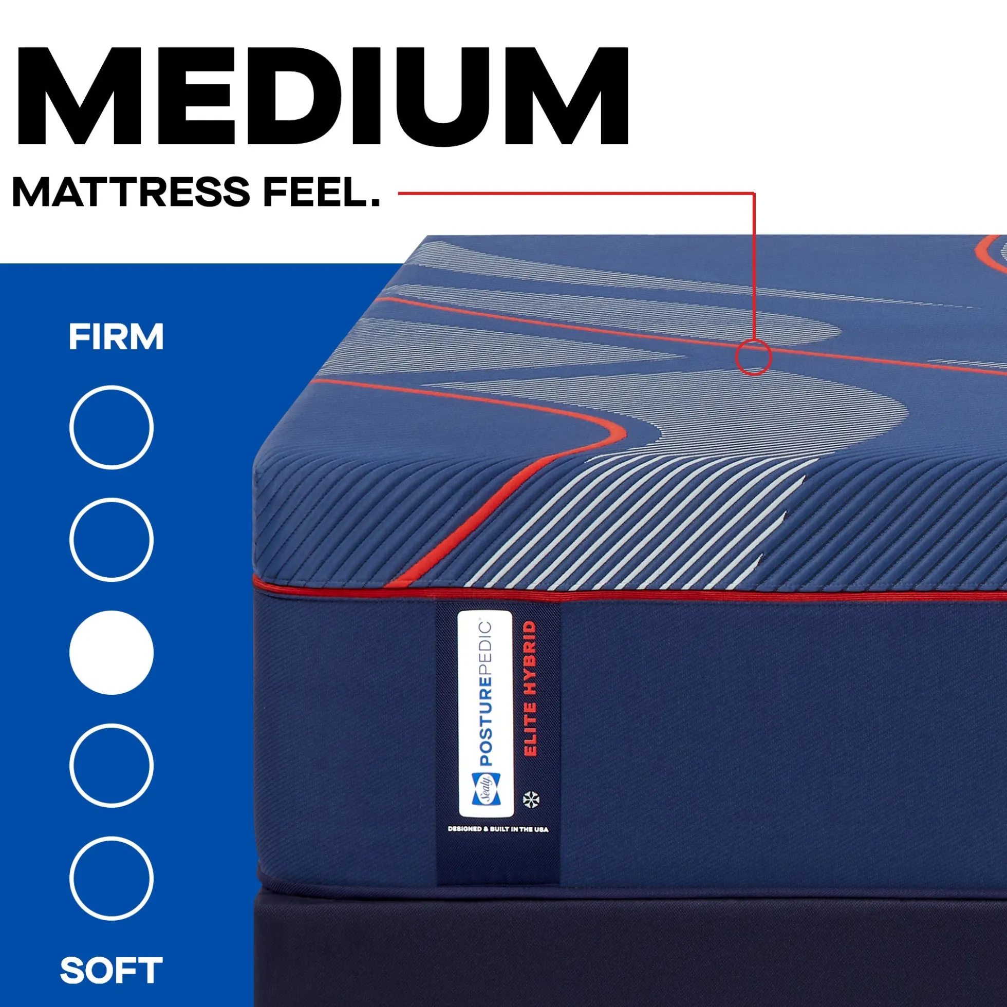 Sealy Posturepedic® Elite Albany Hybrid Medium Mattress
