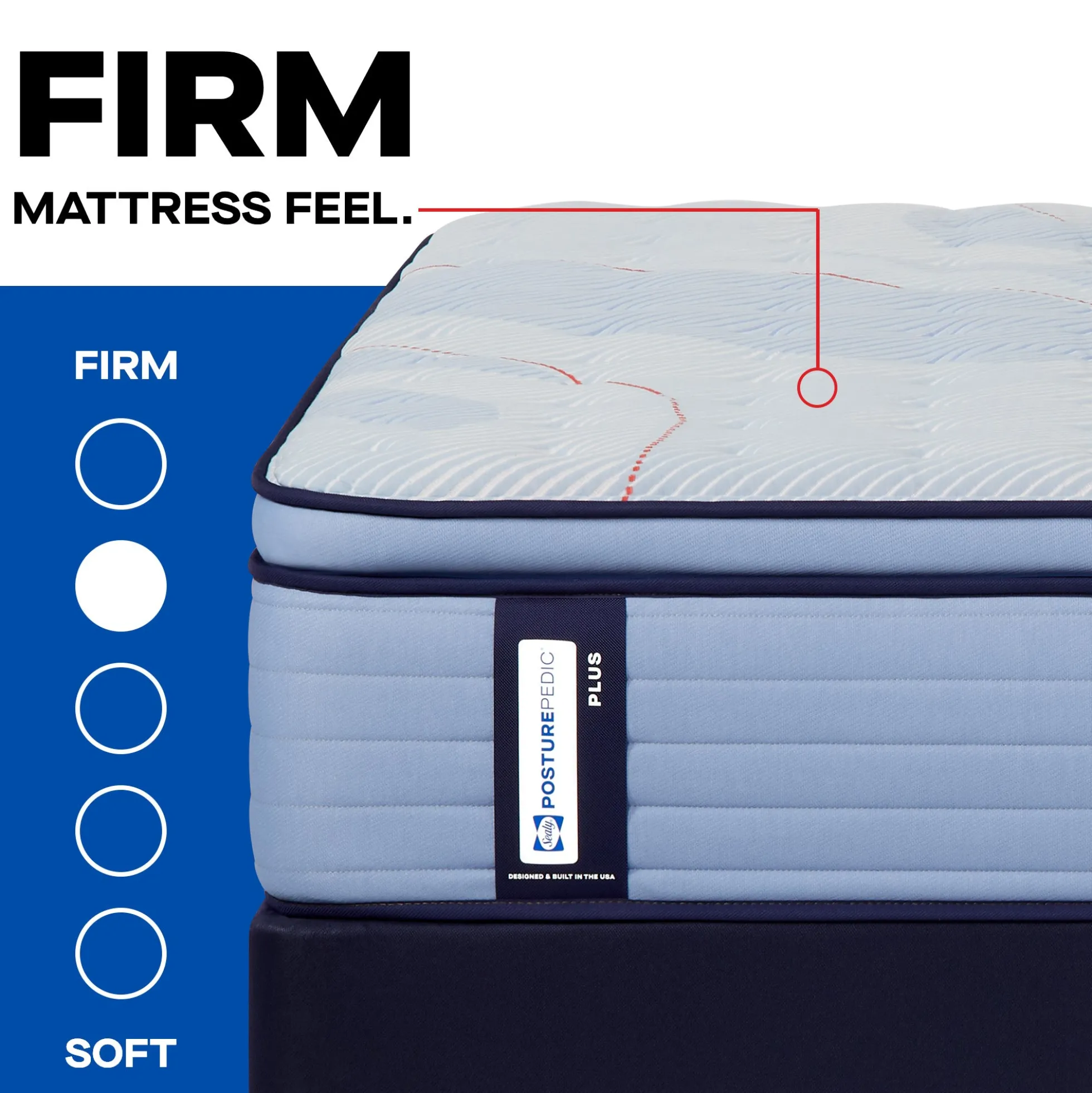 Sealy Posturepedic® Plus Cranford Grove Firm Euro Pillow Top Mattress