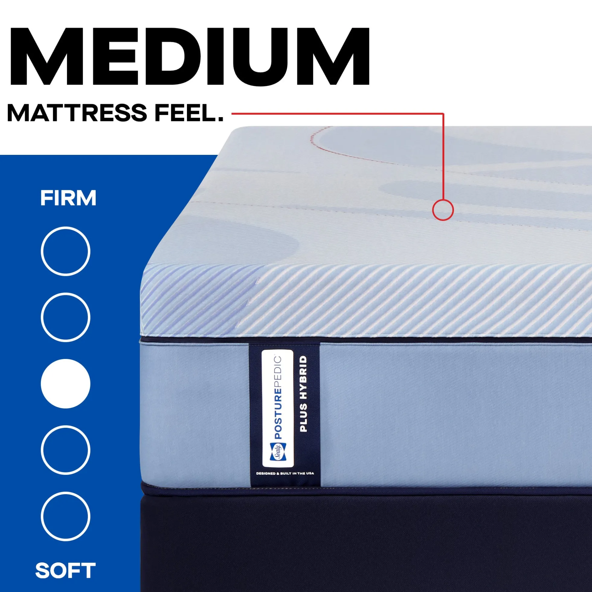 Sealy Posturepedic® Plus Cranford Grove Hybrid Medium Mattress